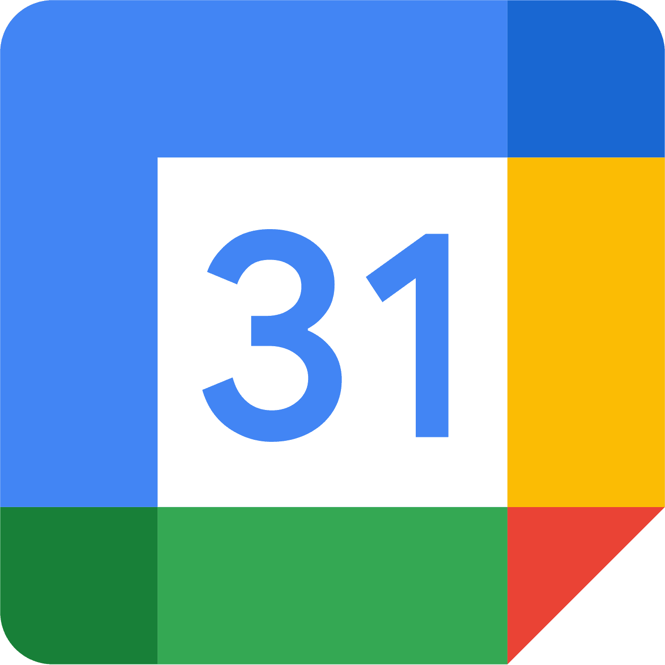 Logo van Google Calendar — integreert met Schedulinq